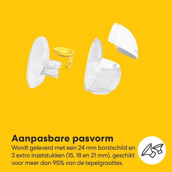 Medela Motion InBra™ - Tire-lait électrique double - Portable et discret - Efficace et confortable - Inserts inclus