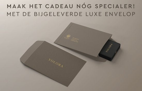 Yolora Collier Femme avec Pendentif Coeur - Cristal Kalpa Camaka - Or - Plaqué Or Jaune 18K - Collier Femme Or - Bijoux - Collier - Boîte Cadeau de Luxe - Boîte Cadeau - Bel Emballage Cadeau - Emballage Cadeau Exclusif