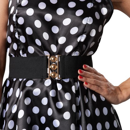 Dressforfun Rockabily lady XL - costume de déguisement pour halloween tenue de soirée carnaval robe de soirée - 302158