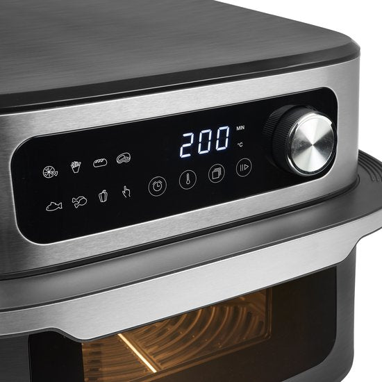 Friteuse à air chaud Princess - MaxiCrisp Digital Airfryer 10 L - 182262 - 1 700 W - 8 programmes de cuisson - Sans PFAS - Adaptée à la pizza - Très grande capacité