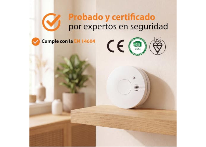 Smartwares FSM-11710 Détecteur de fumée avec capteur optique - Pile remplaçable - Durée de vie du capteur : 10 ans
