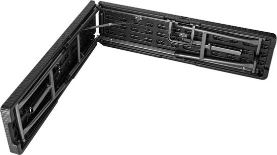 Banc de jardin pliable Casaria - 2 pièces avec poignée de transport -180 cm Noir