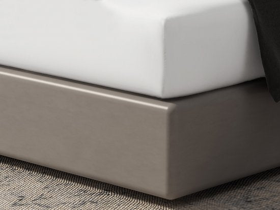 Drap-housse DoubleDry 90x200 cm - 100% coton naturel - doux et respirant - élastique rond - OEKO-TEX & BSCI - Blanc