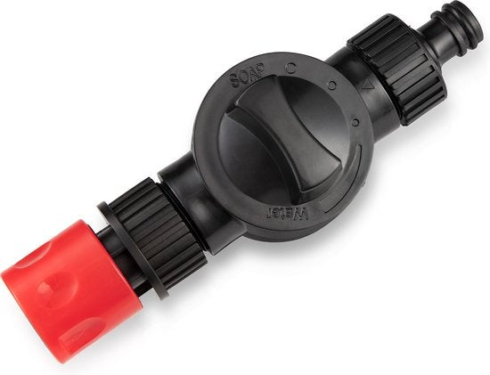 Brosse de lavage - Umuzi Cleaning - Brosse téléscopique 7 m - Manche extensible, angle réglable, distributeur de savon