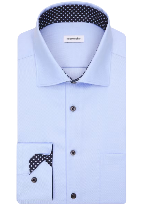 Seidensticker chemise de travail ajustée Kent - taille L - bleu clair - hommes
