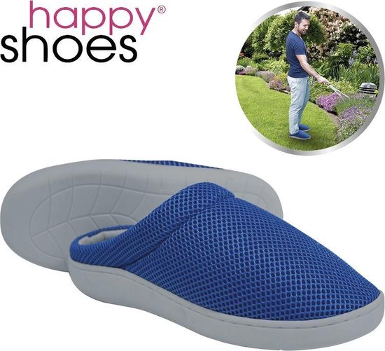 Chaussons Gel Happy Shoes Bleu Taille 37/38 - Semelles Gel - Chaussons