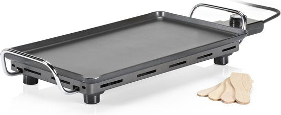 Plaque de cuisson Princess Table Chef Superior 102240 - Gourmet - Plaque de cuisson - Grill de table - 46 x 26 cm - 8 personnes - Thermostat réglable - 2500 W - Teppanyaki - Pour l'intérieur et l'extérieur - Cordon d'alimentation de 2 mètres
