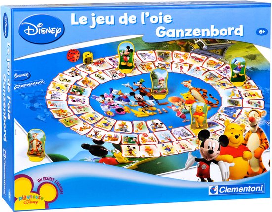 Jeu de société Clementoni - Le jeu de l'oie Disney - Jeu de société pour toute la famille - Enfants à partir de 6 ans