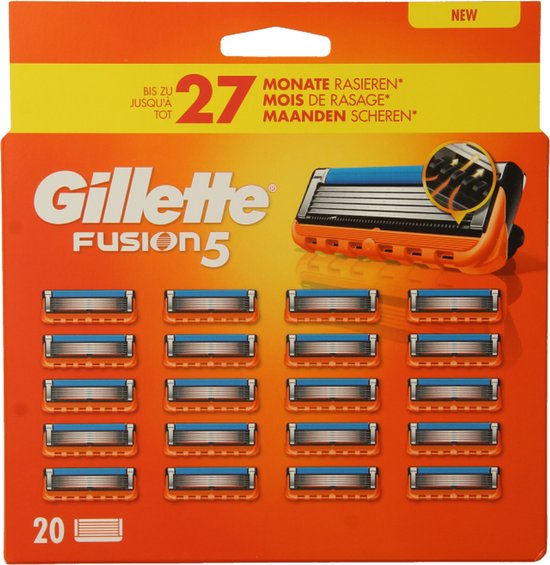 Gillette Fusion5 - Lames de rasoir - Lot économique de 20 pièces - Colis livrable dans la boîte aux lettres - Nouvelle formule