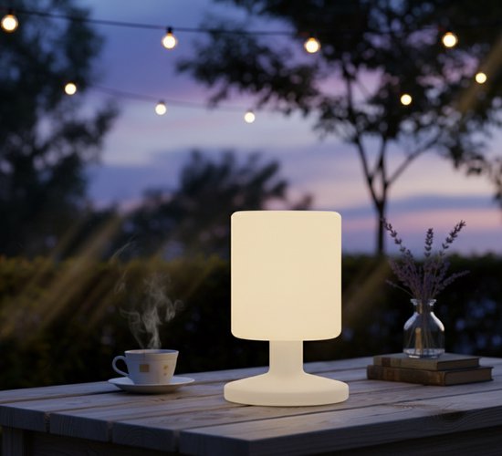 Smartwares 10.068.38 - Lampe de table sans fil d'extérieur - 3 W - Autonomie de 8 à 15 heures - IP44