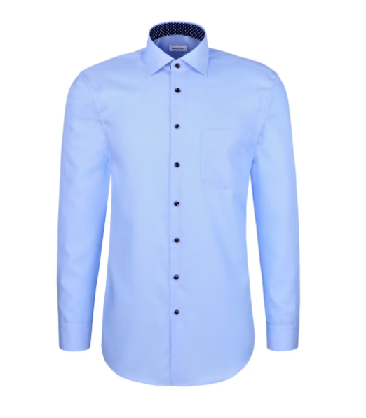 Seidensticker chemise de travail ajustée Kent - taille L - bleu clair - hommes