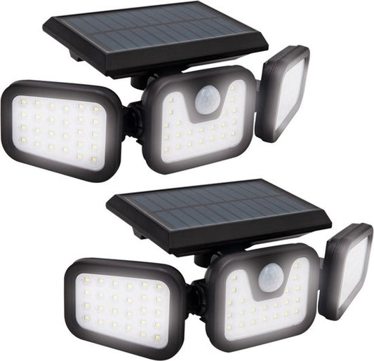 Media Shop Panta TrioSolar - Lampe solaire d'extérieur avec capteur - 74 LED - 600 lumens