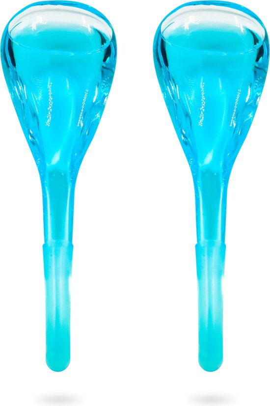 Soft & Silky - Ice globes - Blue - 2 Pack - Ice roller - Massage du visage - Chaud/froid - Ice roller visage - Dermaroller - Face roller - ice face - Beauty Roller - Ice roller