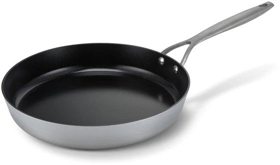 Poêle Brabantia Dusk Ø 28 cm – 100 % sans PFAS – Revêtement antiadhésif en céramique – Poêle compatible induction – Lavable au lave-vaisselle et utilisable au four – Gris