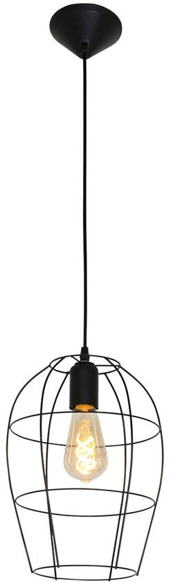 Suspension Minimalics 2705ZW – Noire, réglable de 35 cm à 185 cm, design scandinave, avec douille E27, de la marque Mexlite, fabriquée en métal, en plastique et avec des composants électroniques