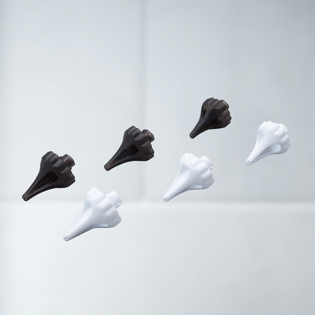 Lot de 6 embouts de rechange Wush - accessoires pour le nettoyeur d'oreilles Wush - embouts de rechange souples et flexibles - nettoyeur de cérumen