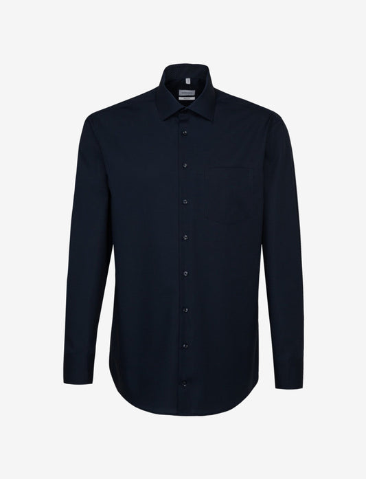 Seidensticker - XS - Chemise de bureau - Patch Kent12 - Bleu foncé