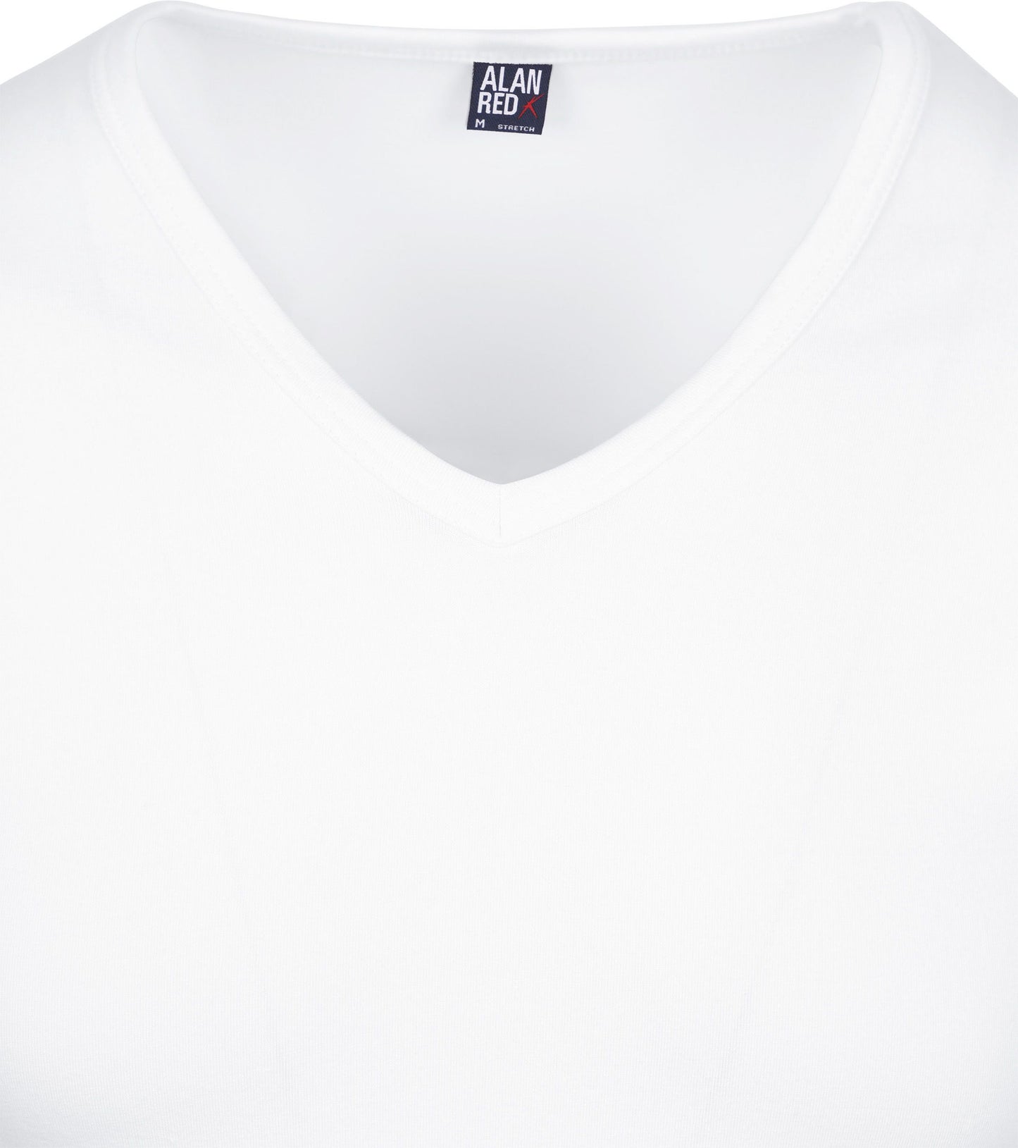 Alan Red Oklahoma T-shirt Stretch - Col en V - Blanc - Taille XXL - 93% coton -.