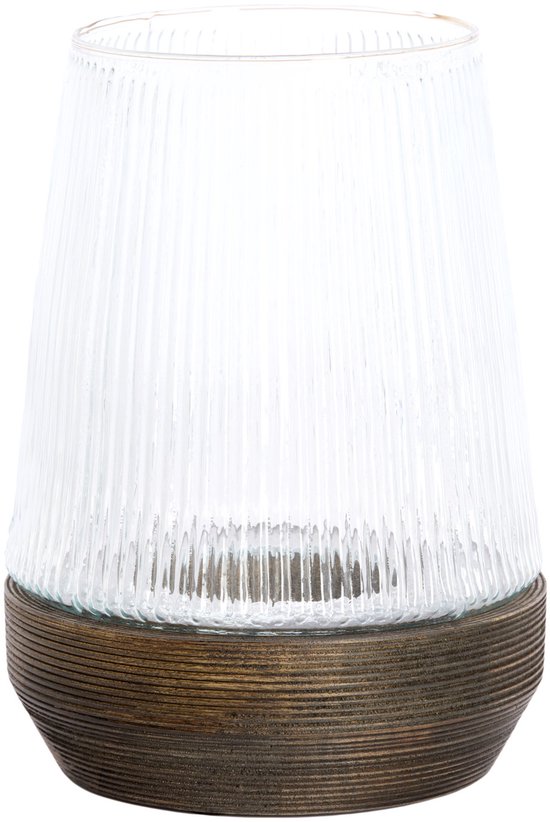 Light & Living - Photophore MINAS - Ø 22 x 30 cm - Marron