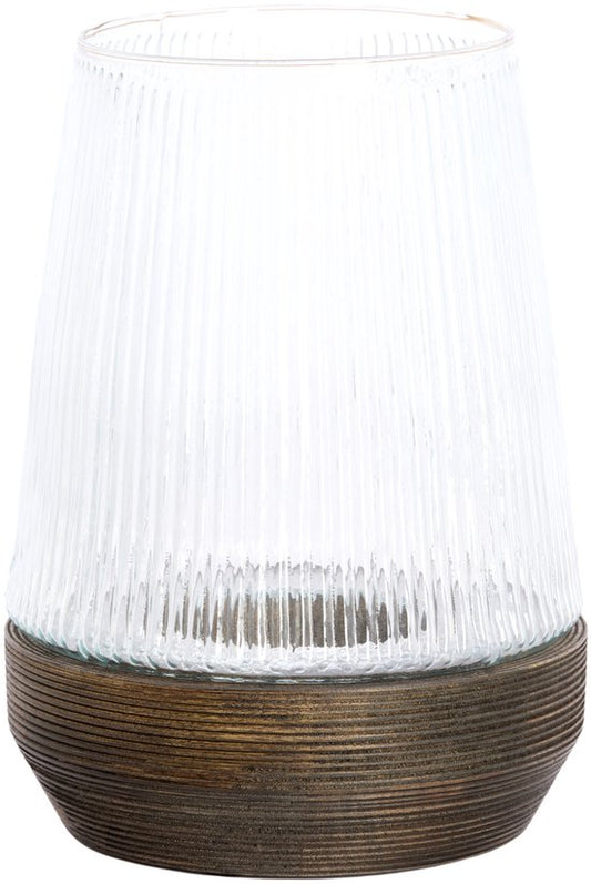 Light & Living - Photophore MINAS - Ø 22 x 30 cm - Marron
