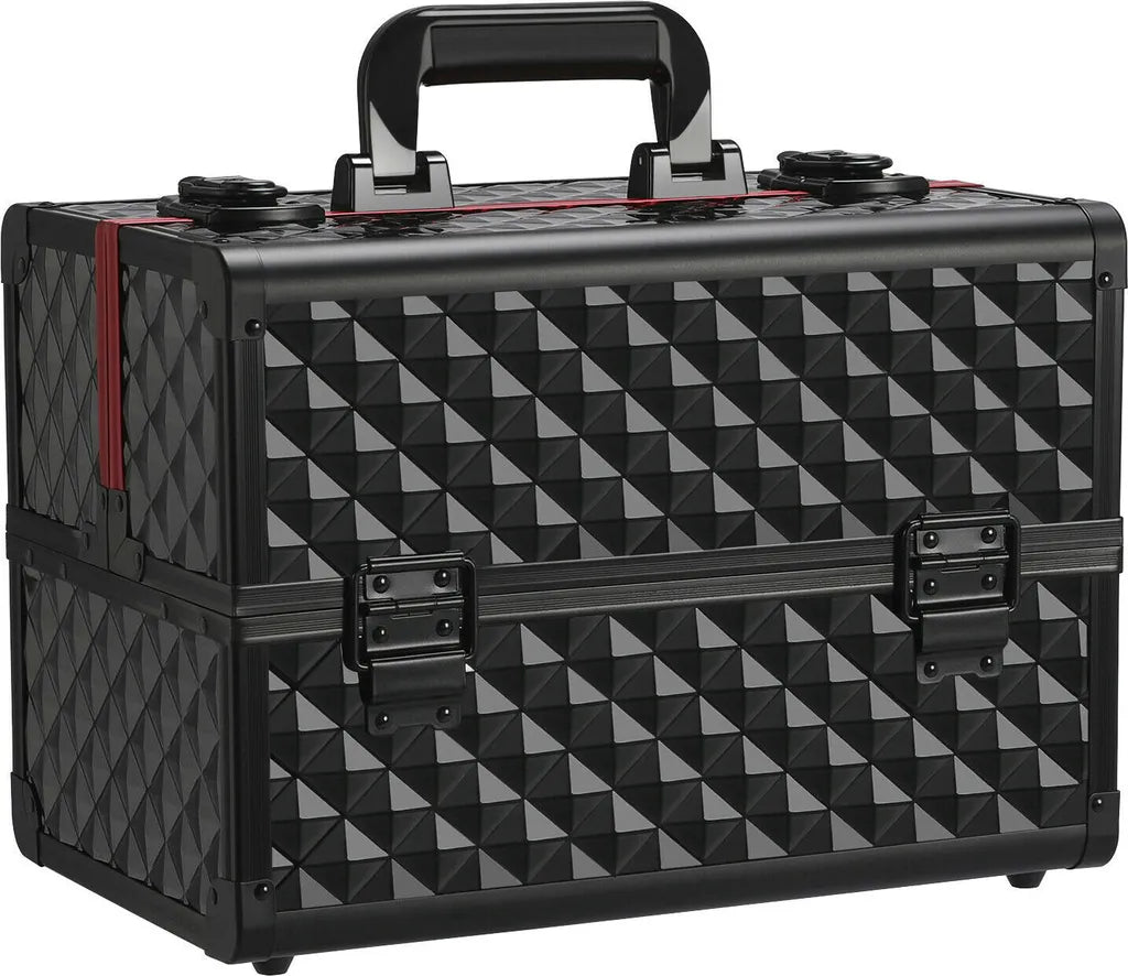 Yaheetech - 34,7 x 22,2 x 25 cm - Réglable - Compartiments de rangement - Verrouillable - Noir/Rouge