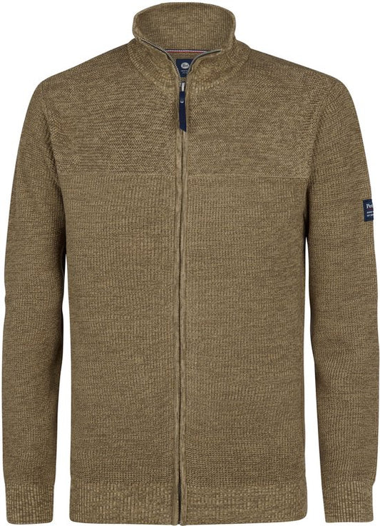 Petrol Industries - Gilet en maille pour homme Bristol - Marron - Taille XXXL