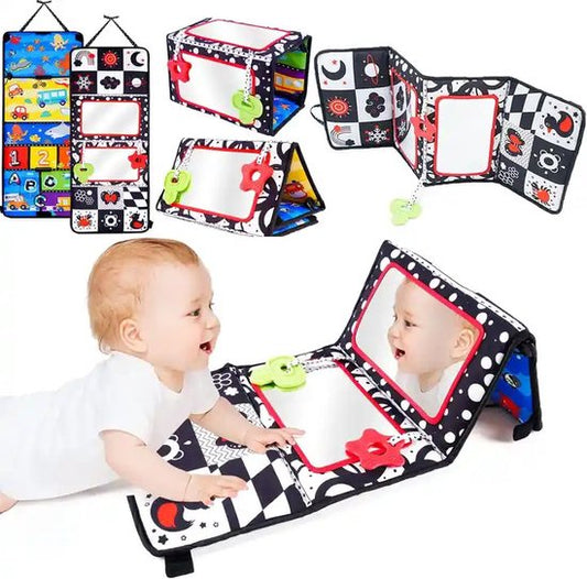 MontiPlay® Abdominal Trainer Baby - Kissing Book Baby - Baby Toy 6 mois - Jouet éducatif - Tummy Time - Montessori - Sensoriel