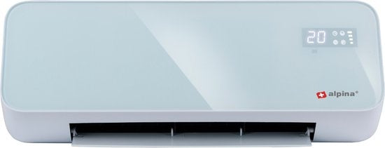 Chauffage et Ventilateur Électrique - Alpina - 2000W – Fixation Murale – Avec Télécommande – Blanc