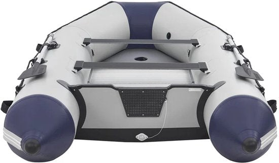 Bateau gonflable- 2 banquettes - Gris - 2 pagaies incluses