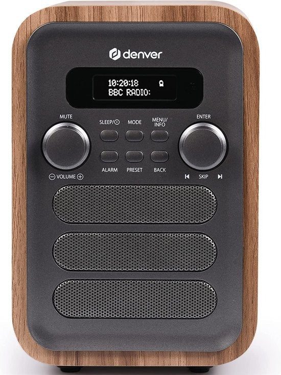 Denver Radio DAB - Radio rétro - Bluetooth - Radio DAB+/ FM - DAB48G