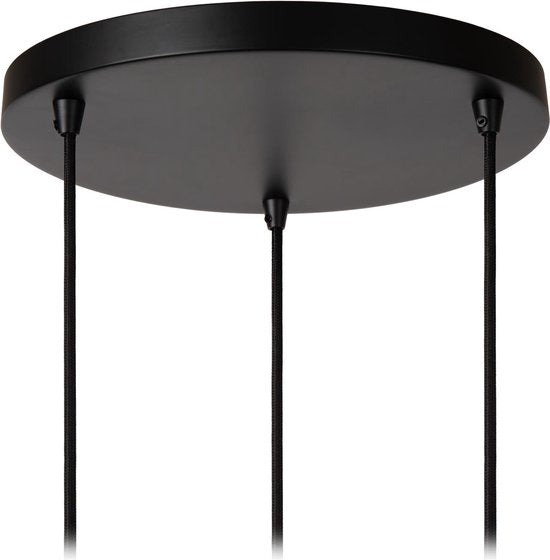 Lucide DANZA - Suspension - Ø 50 cm - 3xE27 - Noir