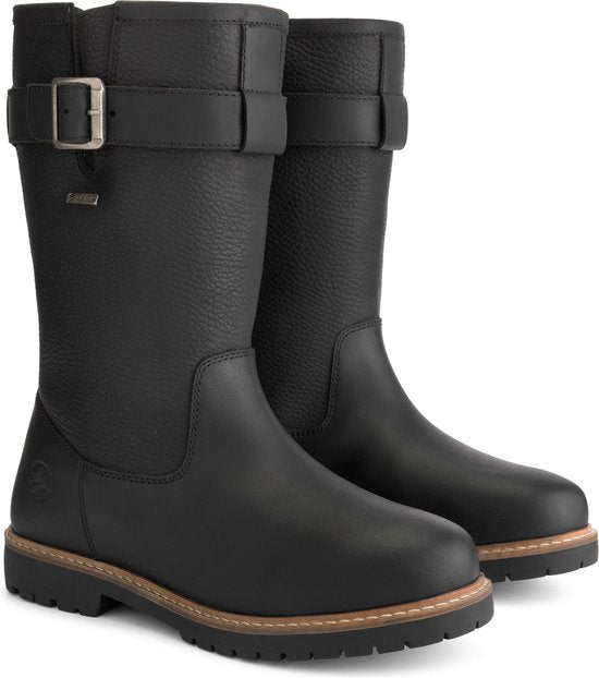 Bottes imperméables pour femmes Travelin' Finnmark - Doublées de laine - Noir - Taille 40