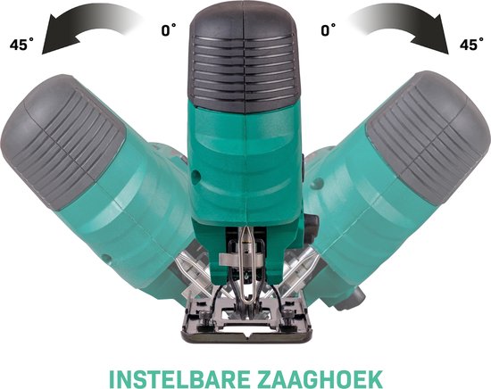 Scie sauteuse VONROC - 550W - Poignée ergonomique en T - Aspiration des poussières - 4 positions du balancier