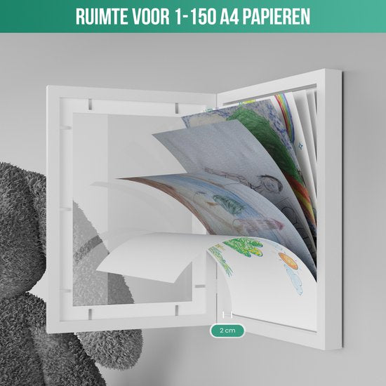 Cadre d'échange A4 21x30 cm bois blanc