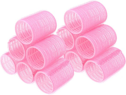 Boucles - 12 packs - Rouleaux adhésifs - Adhésif - Boucles sans chaleur - Cheveux - Rouleaux - Boucles de cheveux - Boucles sans chaleur - Grandes