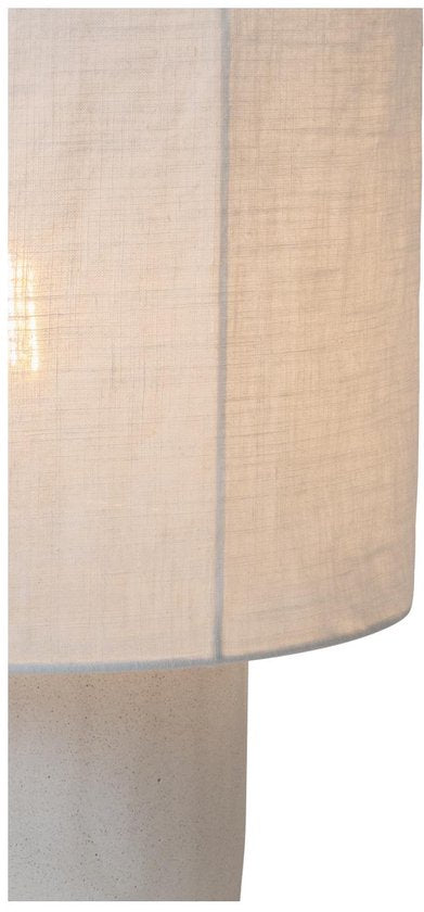 Lucide TISSAJA - Lampe de table - Ø 20 cm - 1xE14 - Blanc | Essential