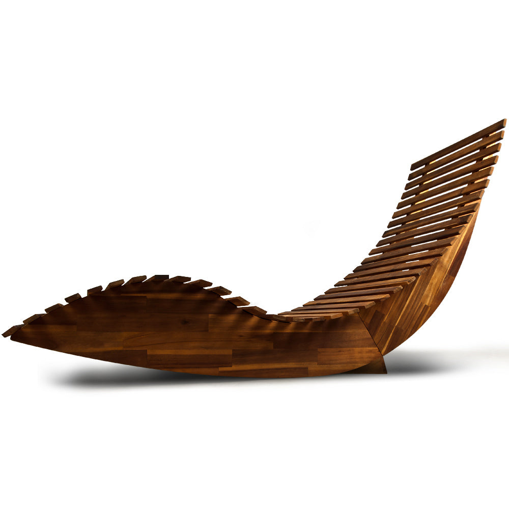 Chaise longue à bascule pour le jardin - Casaria - 150x60x93cm - 11,8 kg