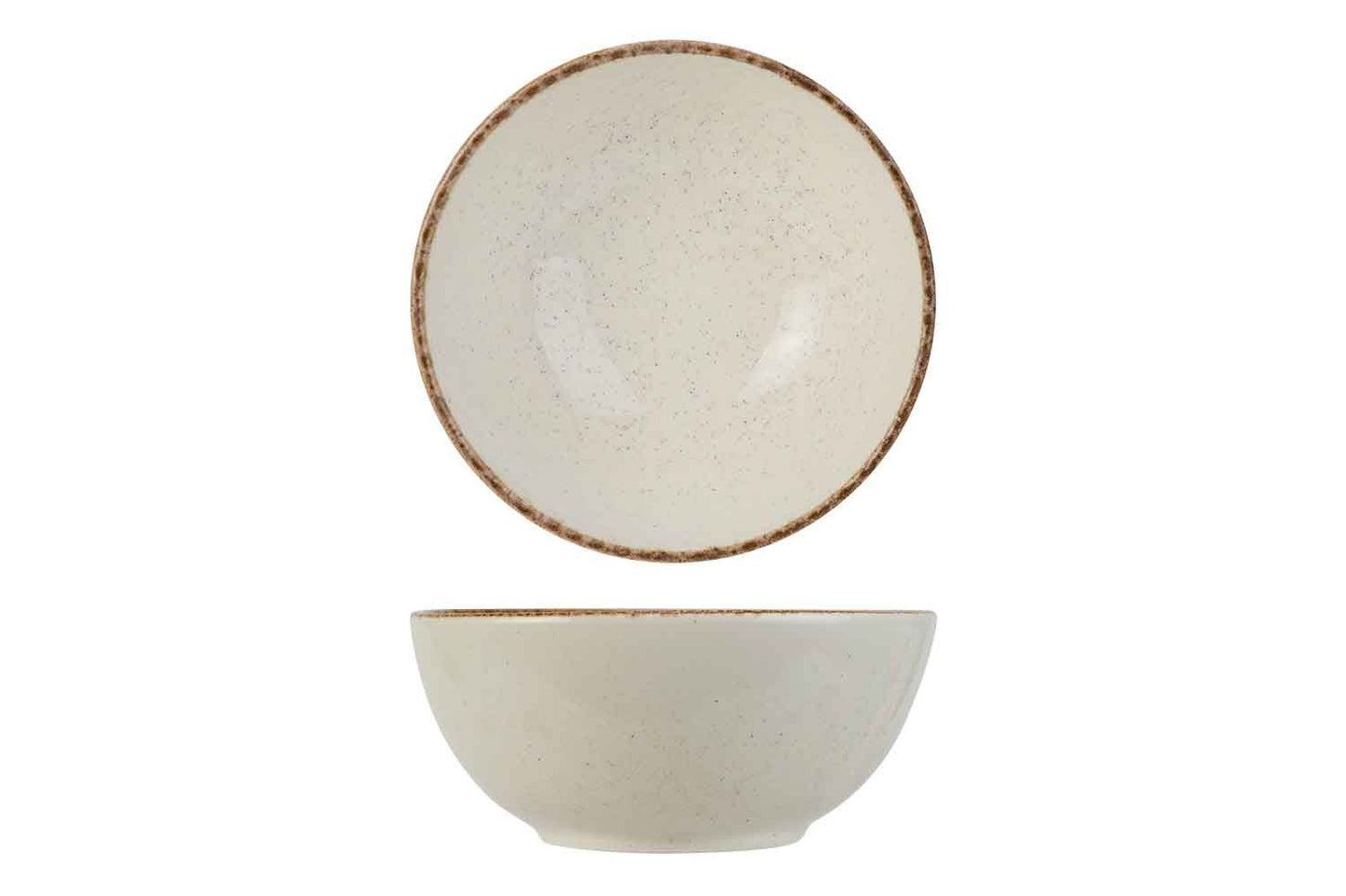 6x Bol Cosy & Trendy Granite Ivory - Faïence - Ø14.5 cm - Crème
