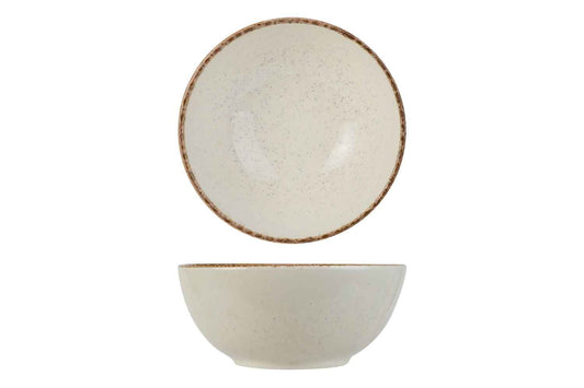 6x Bol Cosy & Trendy Granite Ivory - Faïence - Ø14.5 cm - Crème