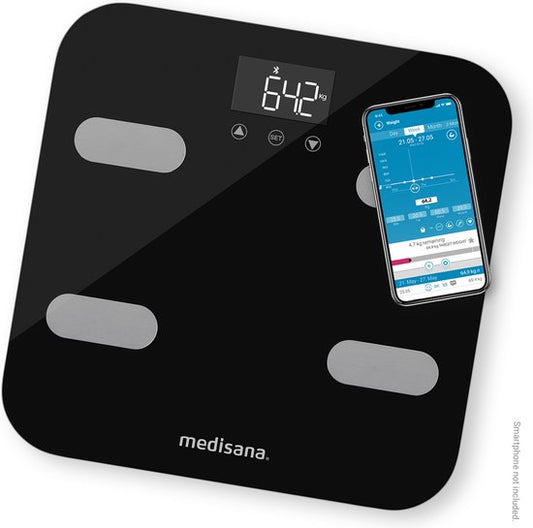 Medisana BS 602 - Pèse-personne avec analyse corporelle Connect (Wi-Fi)