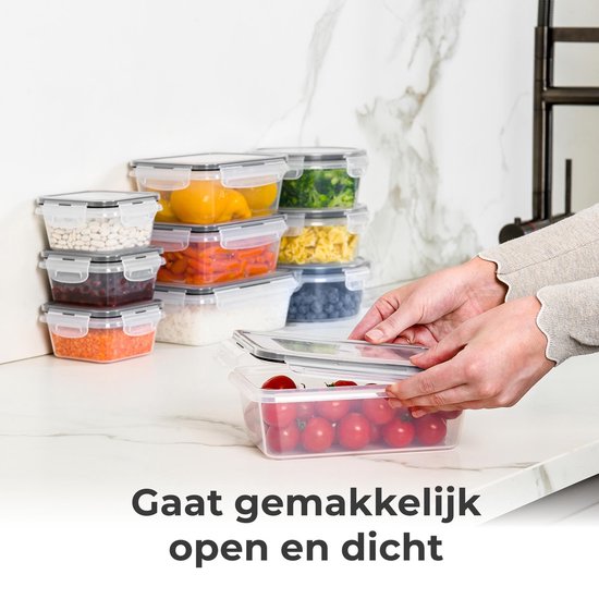 Stosh Freshness trays - Meal Prep Trays - Freezer trays - Food container - 12 pieces - Plastic - BPA free