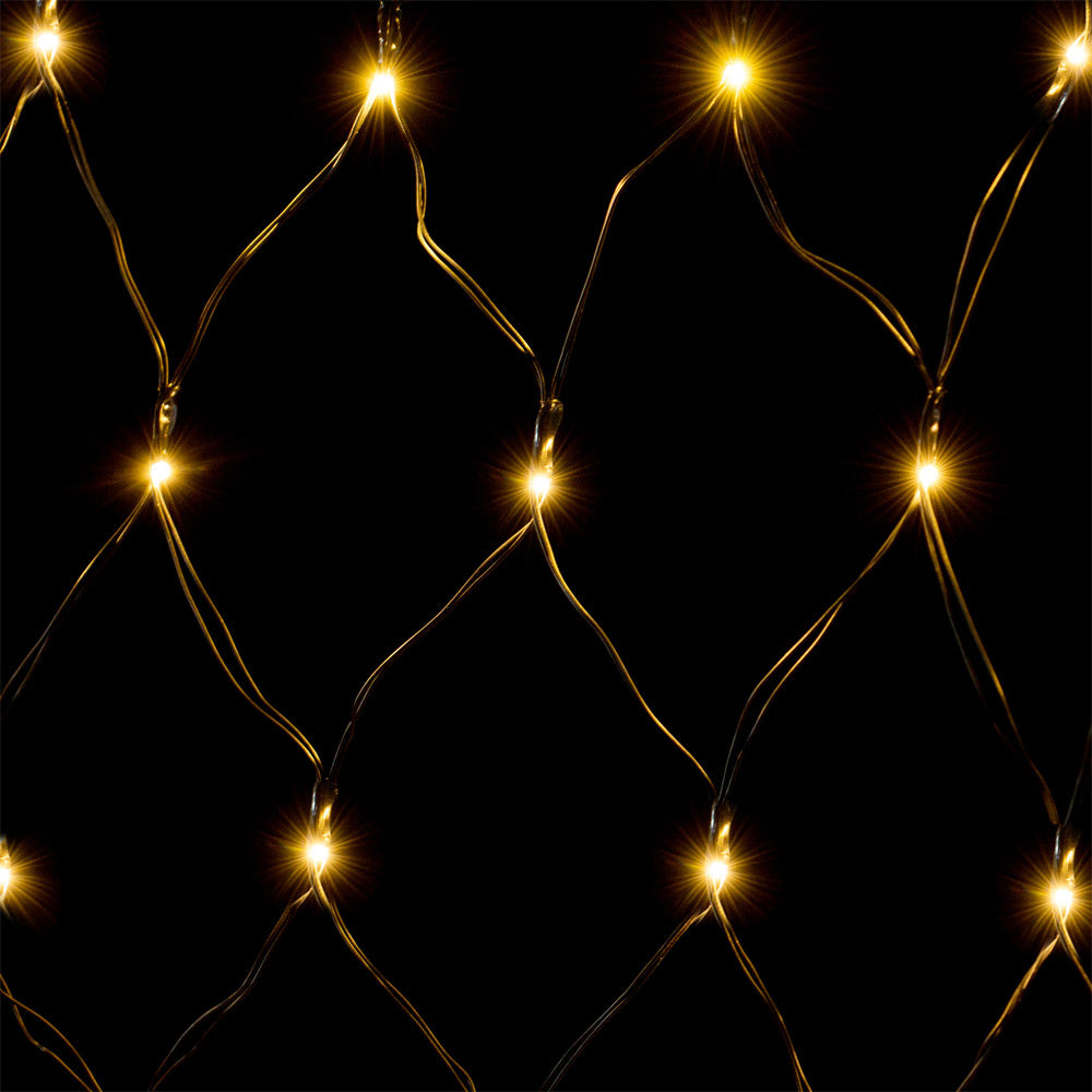 Filet lumineux de Noël Deuba avec 160 LED blanc chaud | pour l'intérieur et l'extérieur | 200 x 150 cm | AVEC télécommande