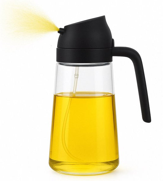 Pulvérisateur d'huile avec bec verseur - Bouteille de pulvérisation d'huile d'olive - Pulvérisateur d'huile de friture pour Cuisine - Cuisson - Accessoires BBQ - Luft