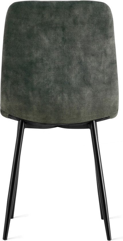 Chaise de salle à manger Yerevan – Vert sobre | Lot de 2