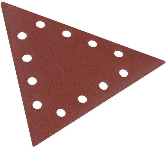 Papier abrasif triangulaire Scheppach K80, lot de 10