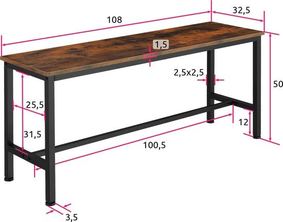 tectake - 2 Canapés Fairfield industriel brun foncé - 404547