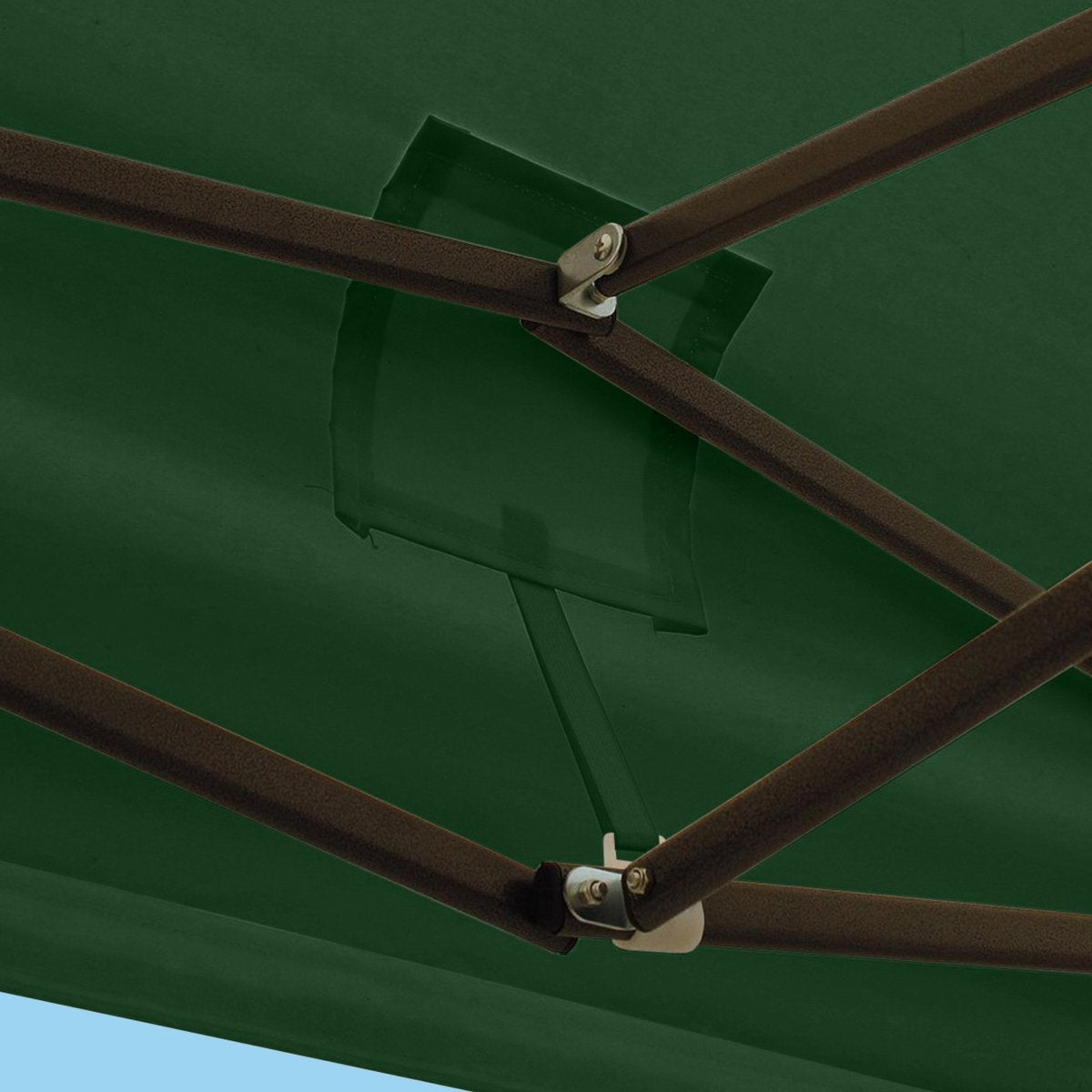 Chapiteau de jardin LifeGoods - 3x3 m - Pliable - Etanche - Sac de transport à roulettes - Vert foncé