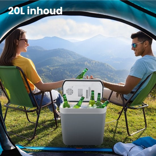 Auronic Electric Coolbox - Coolbox - 20L - 12V et 240V - Gris