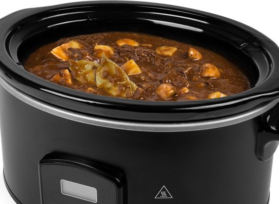 Mijoteuse Tristar 180 W - VS-3920 - 4,5 L - Récipient intérieur en céramique - Noir