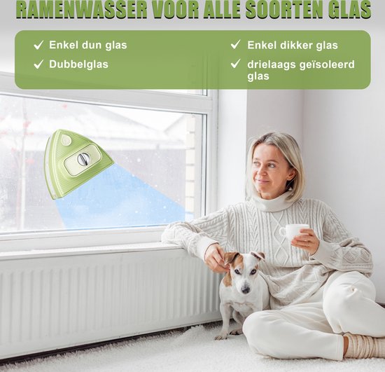 TibaGoods Essuie-vitre magnétique pour double vitrage - Nettoyeur de vitres - Essuie-vitre magnétique - 15-24mm d'épaisseur
